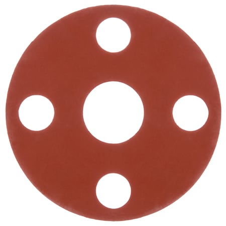 Full Face Silicone Rubber Flange Gasket For 4 Pipe - 1/16 T - #300
